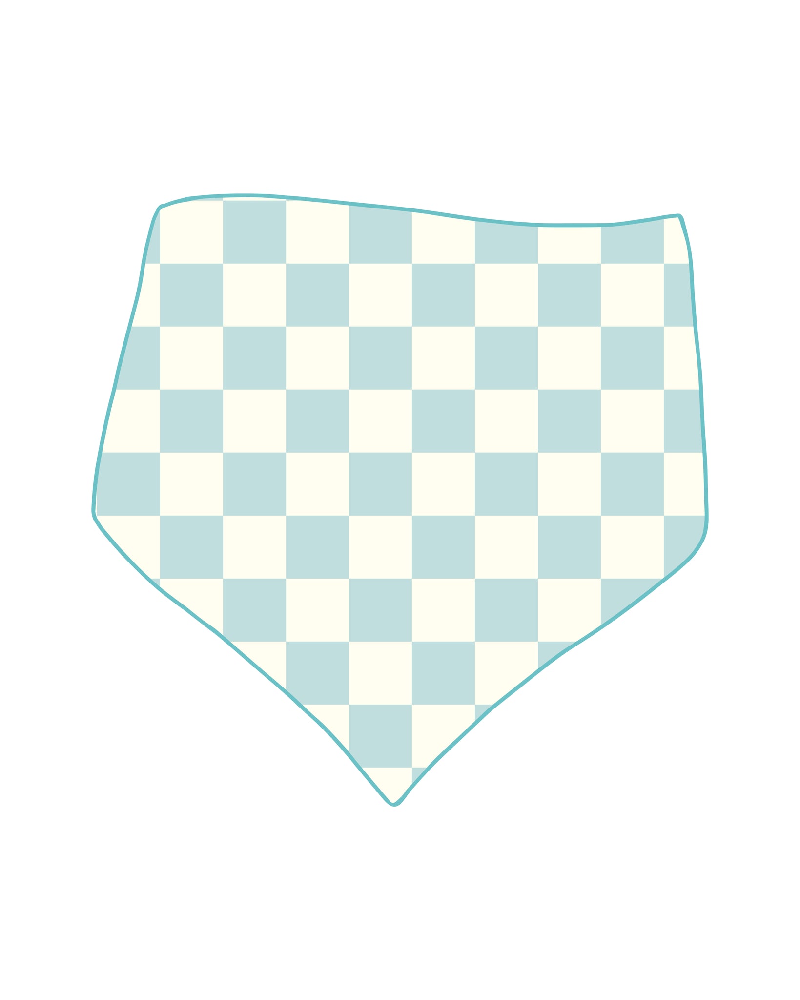 PRE-ORDER Checkmate Blue Bandana Bib