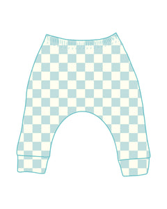 PRE-ORDER Checkmate Blue Harem Leggings