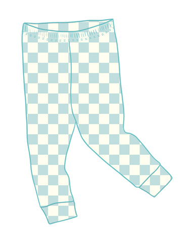 PRE-ORDER Checkmate Blue Leggings