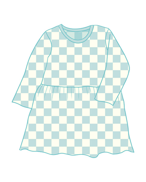 PRE-ORDER Checkmate Blue Dress