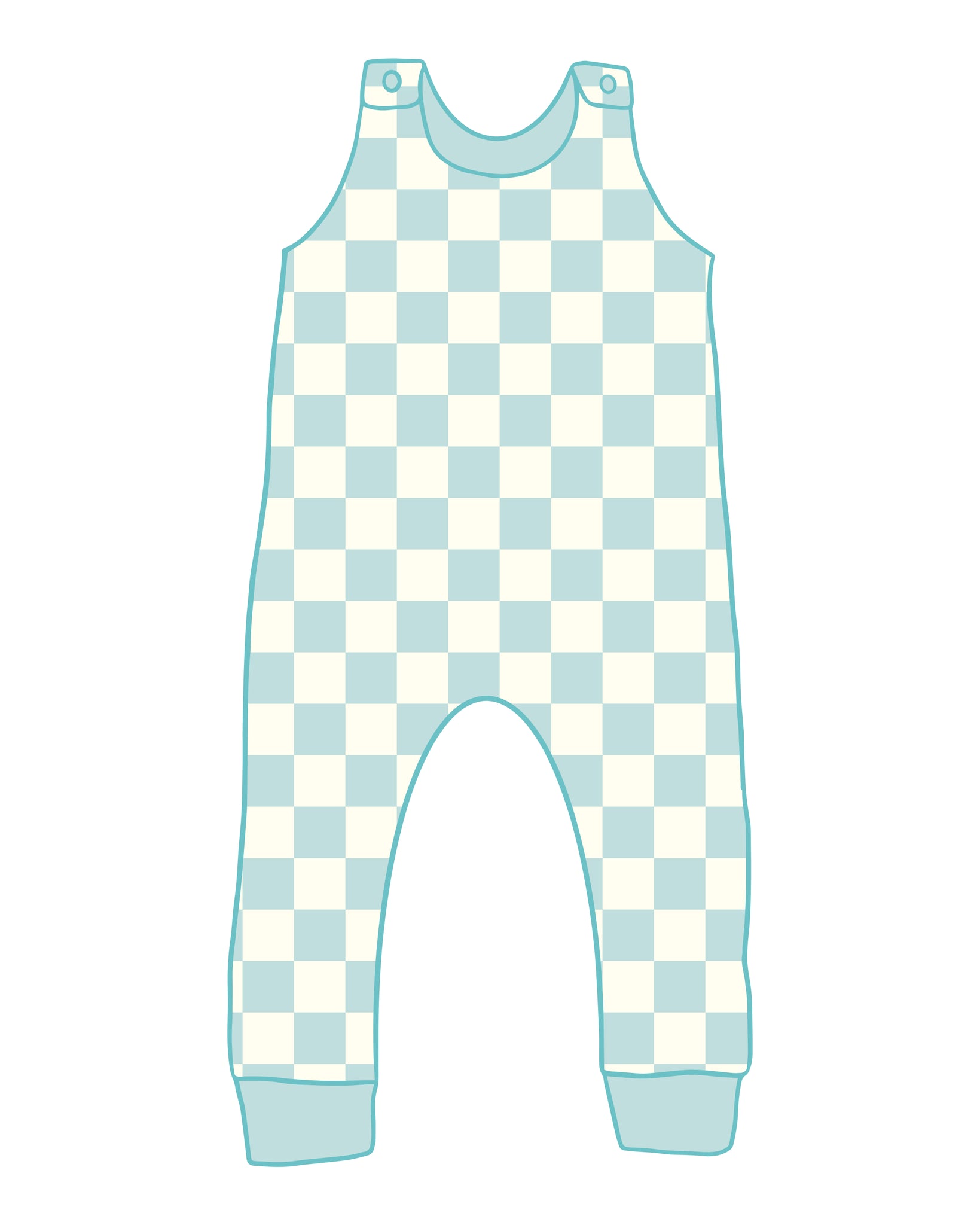 PRE-ORDER Checkmate Blue Romper