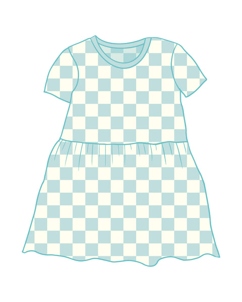 PRE-ORDER Checkmate Blue Dress