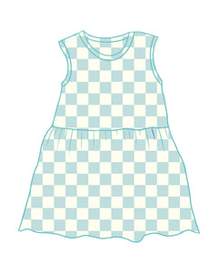 PRE-ORDER Checkmate Blue Dress