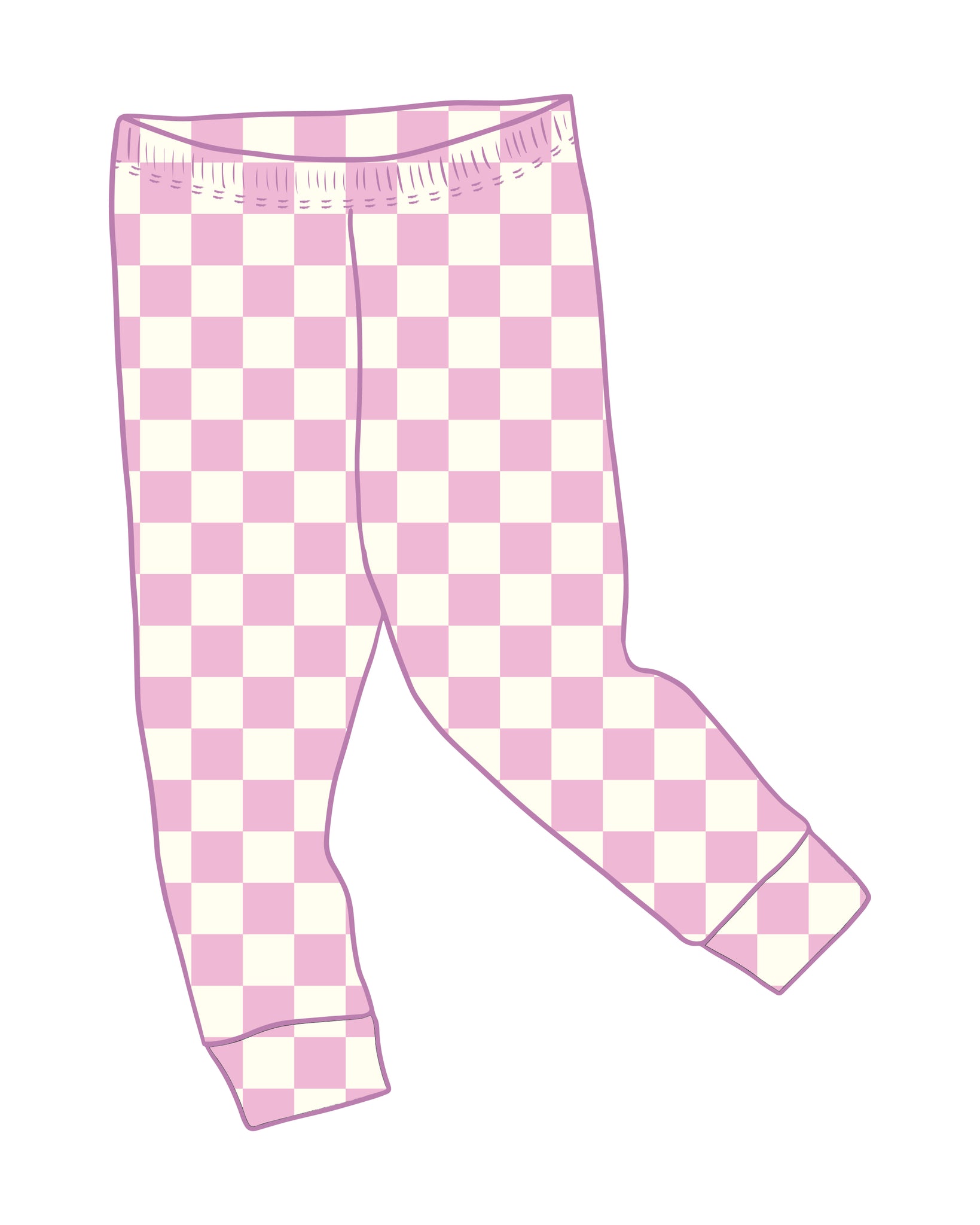 PRE-ORDER Checkmate Rose Leggings