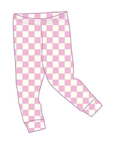 PRE-ORDER Checkmate Rose Leggings