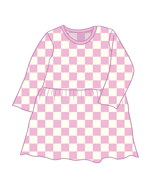 PRE-ORDER Checkmate Rose Dress