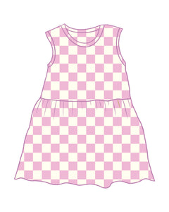 PRE-ORDER Checkmate Rose Dress