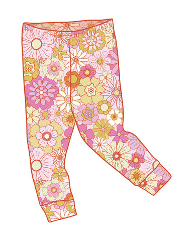PRE-ORDER Retro Floral Leggings