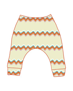 PRE-ORDER Retro Rainbow Harem Leggings