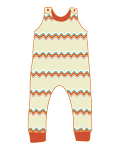 PRE-ORDER Retro Rainbow Romper