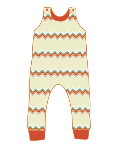 PRE-ORDER Retro Rainbow Romper