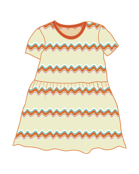PRE-ORDER Retro Rainbow Dress