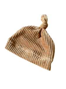 Camel Cord Knot Hat