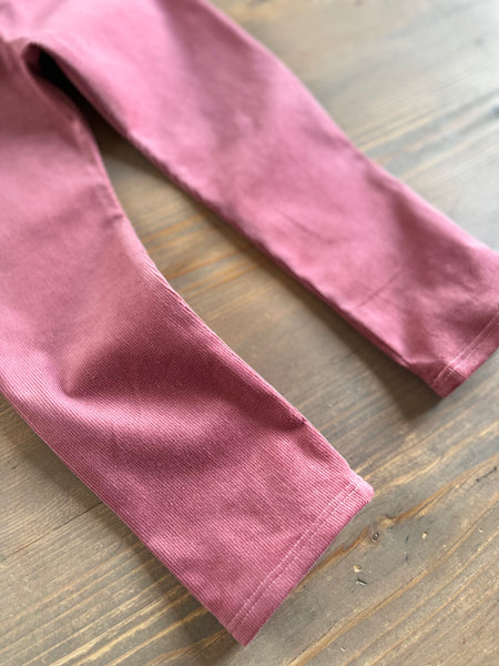 Pink Cord Leggings